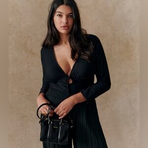 Sezane Clarisse Black Top Small